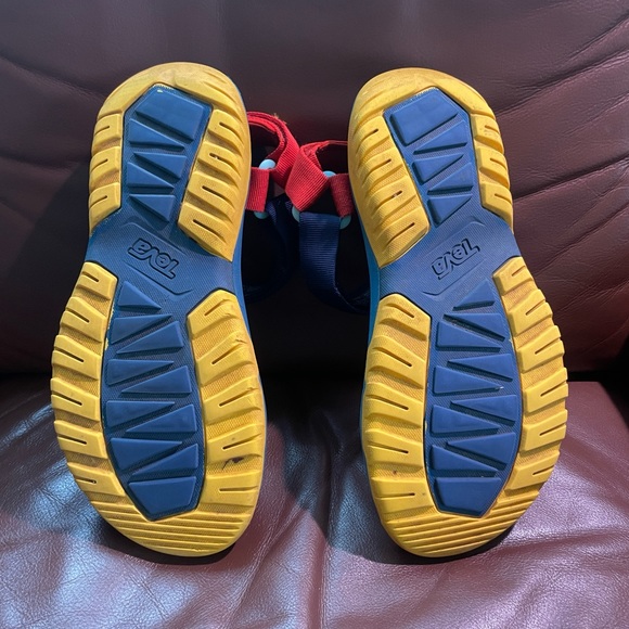Teva Hurricane XLT2 Outdoor Voices Men's Sandals Hiking Red Blue Yellow Size 9 - Picture 5 of 10